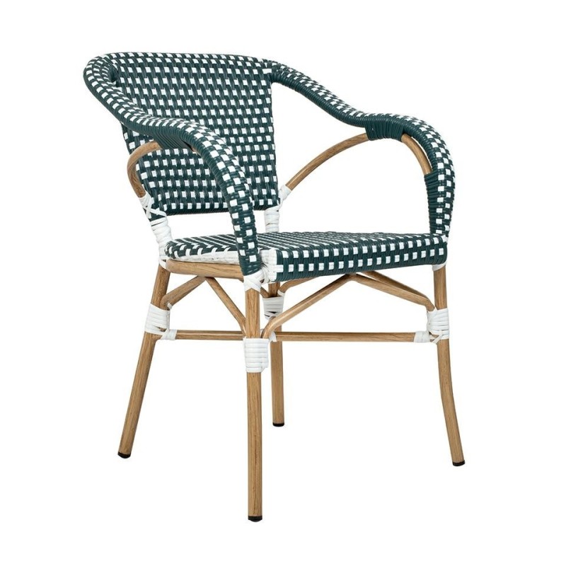 Krzesło CAFE MIRAMAR turkus / morski      rattan King home - 1